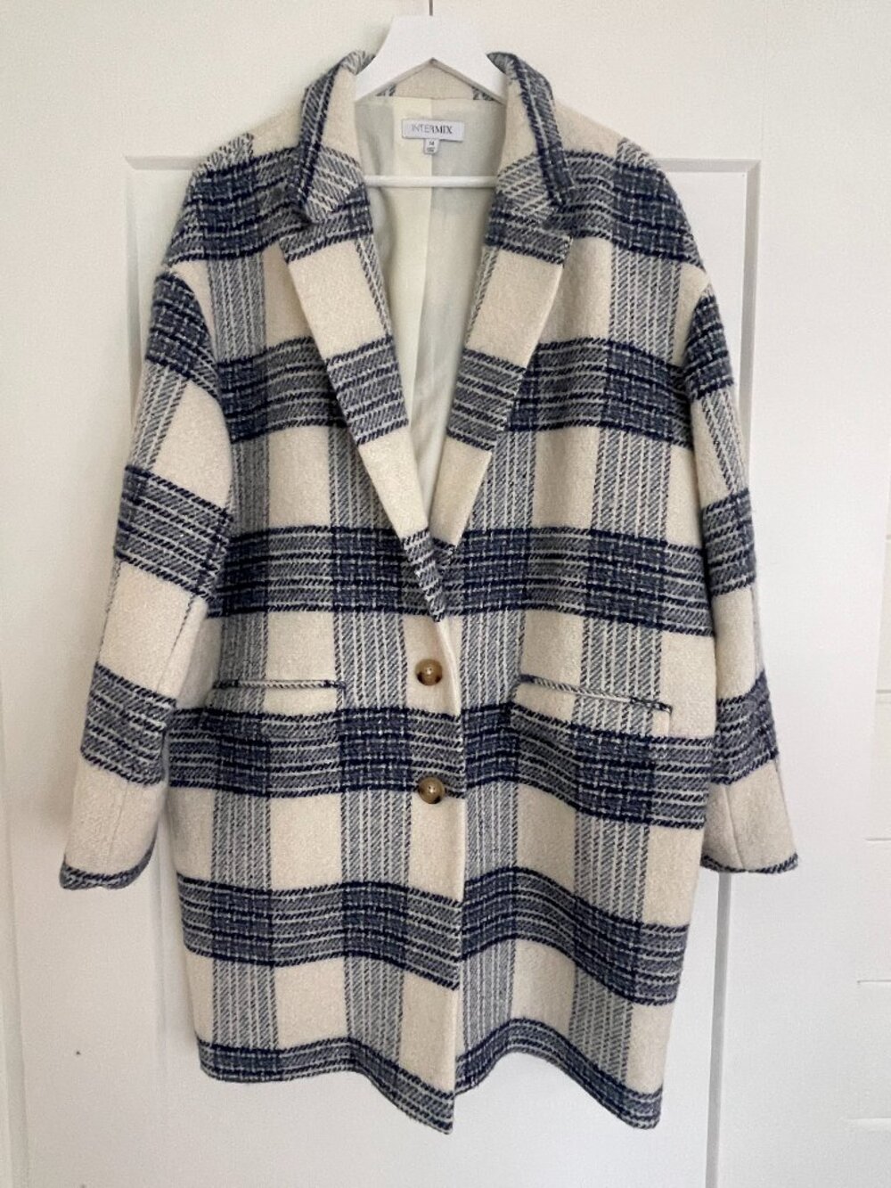 Intermix Agnes Plaid Coat